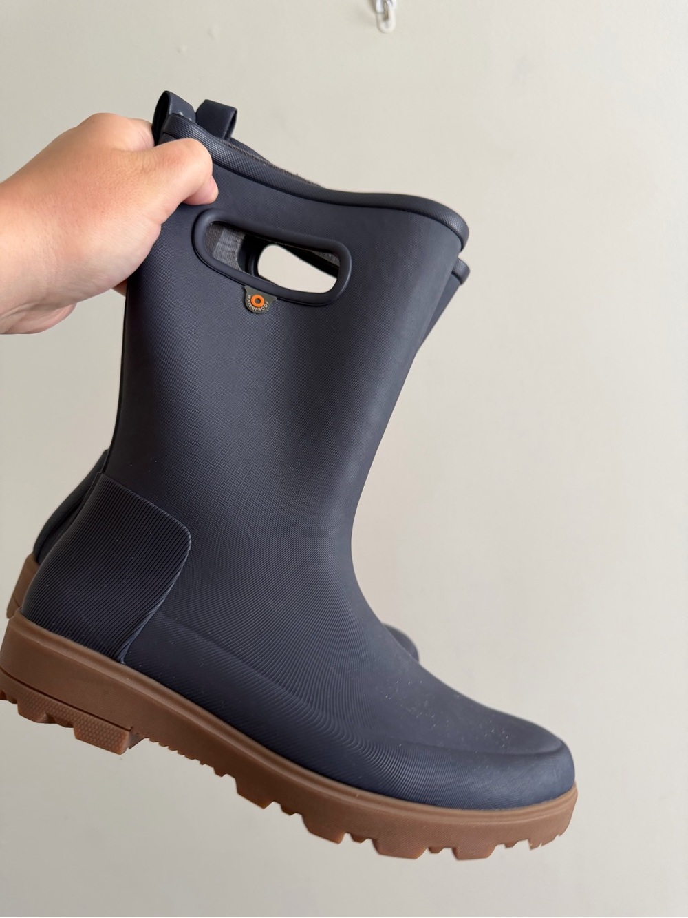 BOGS Girls Navy Blue Boots (Size 2)